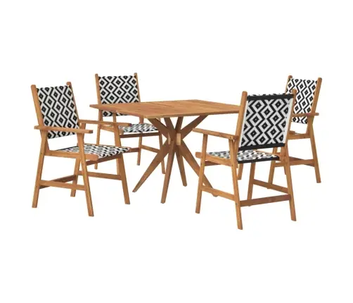 5-Daļīgs Dārza Mēbeļu Komplekts, Akācijas Masīvkoks Vidaxl