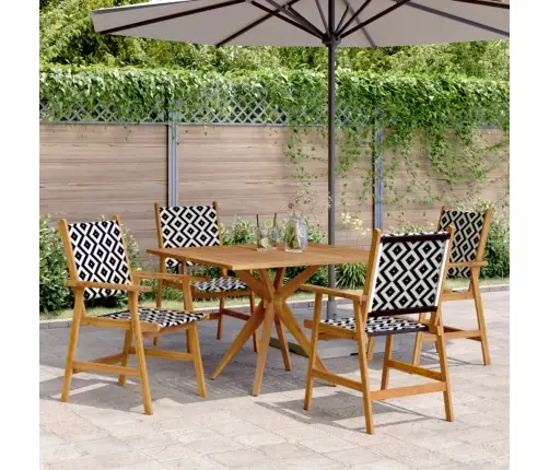 5-Daļīgs Dārza Mēbeļu Komplekts, Akācijas Masīvkoks Vidaxl