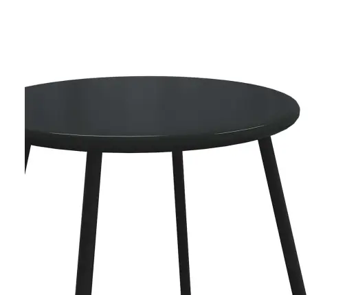 5-Daļīgs Balkona Mēbeļu Komplekts, Matrači, Melns, Tērauds Vidaxl