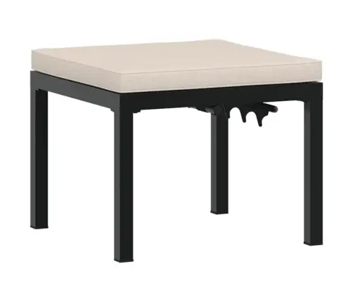 Dārza Soli Ar Spilveniem, 4 Gab., Melni, Pulverkrāsots Tērauds Vidaxl