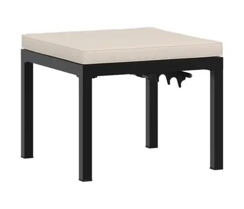 Dārza Soli Ar Spilveniem, 3 Gab., Melni, Pulverkrāsots Tērauds Vidaxl