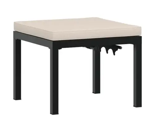 Dārza Dīvānu Ar Spilveniem, 5 Gab, Melni, Pulverkrāsots Tērauds Vidaxl