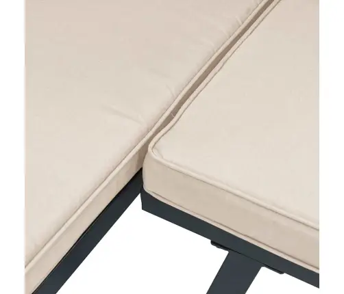 Dārza Dīvānu Ar Spilveniem, 5 Gab, Melni, Pulverkrāsots Tērauds Vidaxl