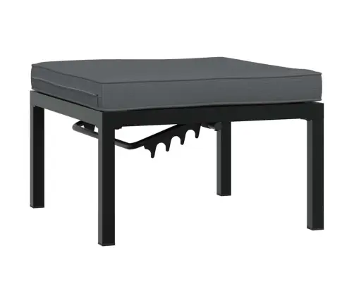 Dārza Dīvānu Ar Spilveniem, 4 Gab, Melni, Alumīnijs Vidaxl