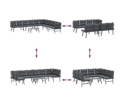 Sodo Suoliukų Komplektas, 5Vnt., Juodi, Plienas