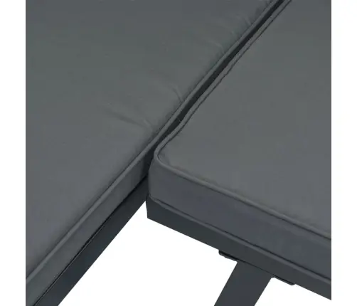 Dārza Soli Ar Spilveniem, 4 Gab., Melni, Pulverkrāsots Tērauds Vidaxl