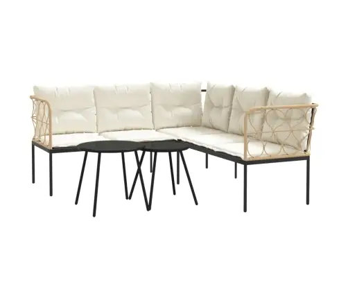 Aiadiivani Komplekt Koos Patjadega, Must, Teras Ja Tekstileen