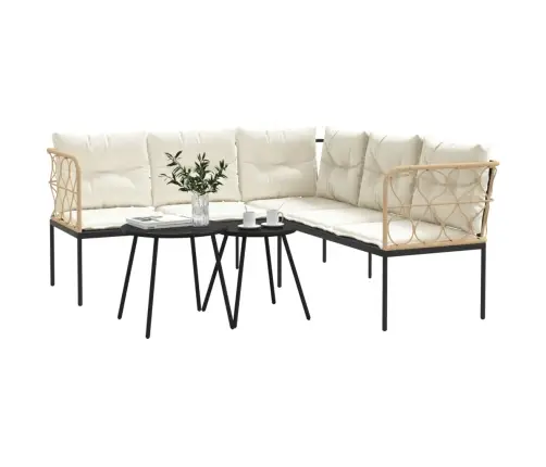 Aiadiivani Komplekt Koos Patjadega, Must, Teras Ja Tekstileen