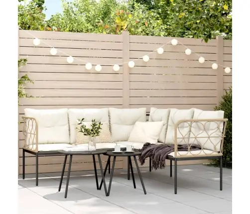 Aiadiivani Komplekt Koos Patjadega, Must, Teras Ja Tekstileen