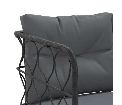 Aiadiivani Komplekt Koos Patjadega, Must, Teras Ja Tekstileen