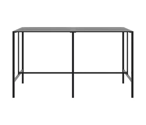 9-Osaline Aia Baarikomplekt, Must, Pulbervärvitud Teras