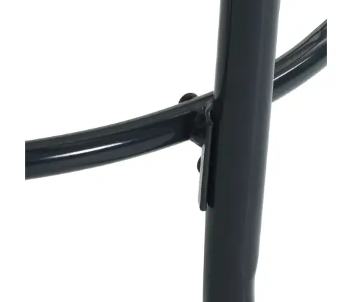 Galda Un Krēslu Komplekts, 3 Gab., Antracītpelēks, Tērauds Vidaxl