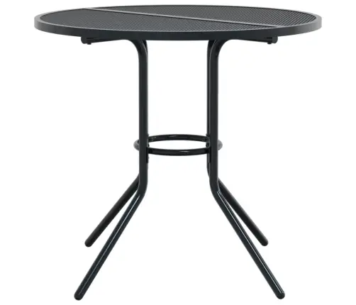 Galda Un Krēslu Komplekts, 5 Gab., Antracītpelēks, Tērauds Vidaxl