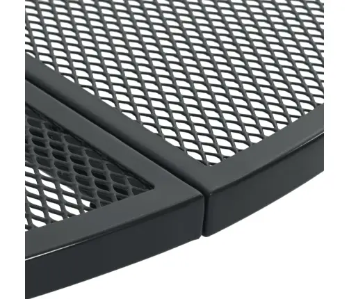 Galda Un Krēslu Komplekts, 5 Gab., Antracītpelēks, Tērauds Vidaxl