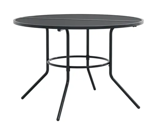 Galda Un Krēslu Komplekts, 7 Gab., Antracītpelēks, Tērauds Vidaxl