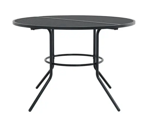 Galda Un Krēslu Komplekts, 7 Gab., Antracītpelēks, Tērauds Vidaxl