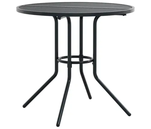 Atlošiamų Sodo Kėdžių Komplektas, 3Vnt., Antracito, Plienas