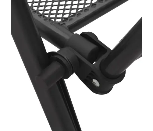 Atgāžami Dārza Krēslu Komplekts, 5Gab., Antracītpelēks, Tērauds Vidaxl