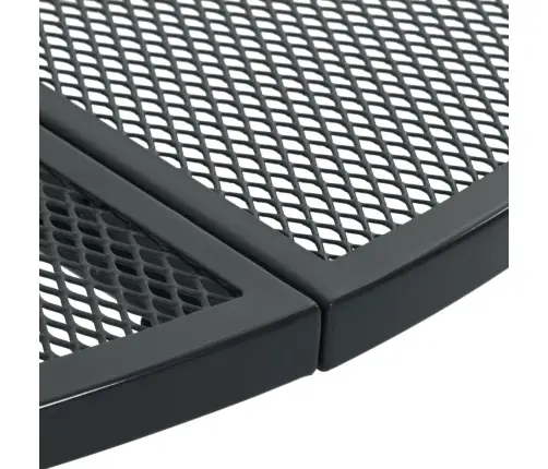 Atgāžami Dārza Krēslu Komplekts, 5Gab., Antracītpelēks, Tērauds Vidaxl