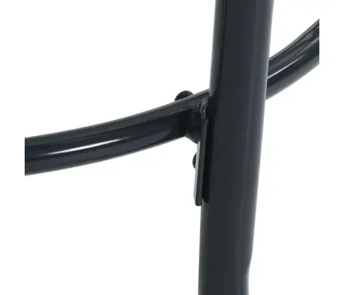 Galda Un Krēslu Komplekts, 3 Gab., Antracītpelēks, Tērauds Vidaxl