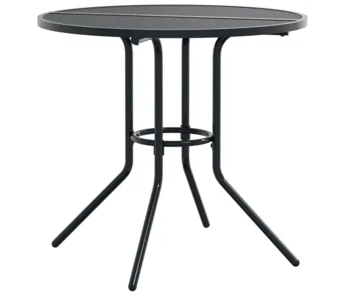 Galda Un Krēslu Komplekts, 5 Gab., Antracītpelēks, Tērauds Vidaxl