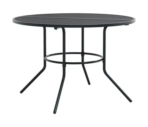 Galda Un Krēslu Komplekts, 7 Gab., Antracītpelēks, Tērauds Vidaxl