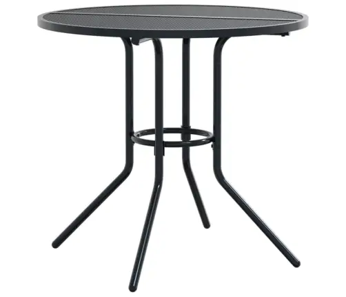 Galda Un Krēslu Komplekts, 5 Gab., Antracītpelēks, Tērauds Vidaxl