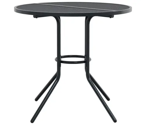 Galda Un Krēslu Komplekts, 5 Gab., Antracītpelēks, Tērauds Vidaxl