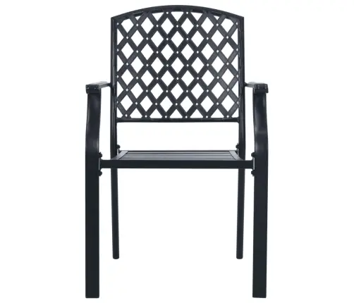 Galda Un Krēslu Komplekts, 5 Gab., Antracītpelēks, Tērauds Vidaxl