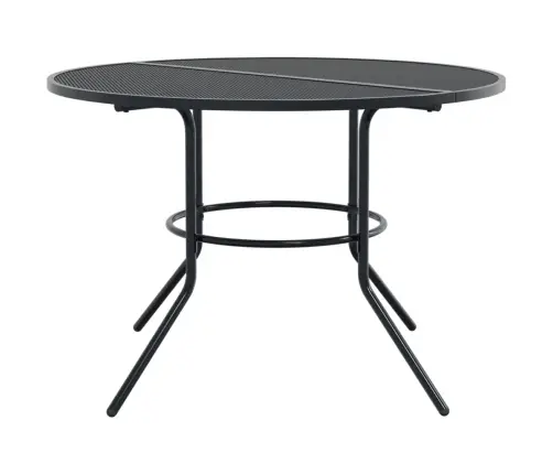 Galda Un Krēslu Komplekts, 5 Gab., Antracītpelēks, Tērauds Vidaxl