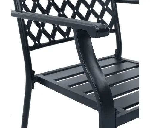 Galda Un Krēslu Komplekts, 5 Gab., Antracītpelēks, Tērauds Vidaxl