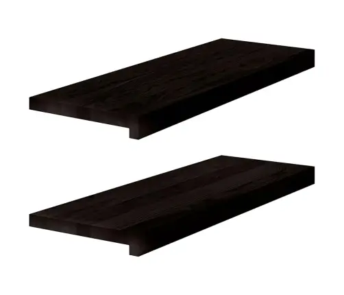 Trepiastmed 2 Tk, Tumepruun, 70X30X2 cm Tammepuit