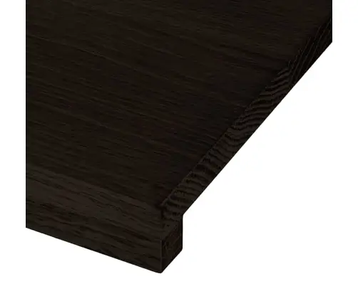 Kāpņu Paklāji, 2Gab., Tumši Brūna, 110X30X2Cm, Ozola Masīvkoks Vidaxl