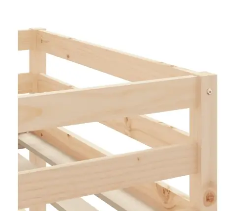 Bērnu Augstā Gulta Ar Tuneli, Rozā, 90X200 Cm, Priedes Koks Vidaxl