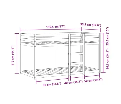 Bērnu Gulta Ar Aizkariem, Zila, 90X190 Cm, Priedes Masīvkoks Vidaxl
