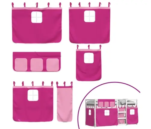 Narivoodi Kardinatega, Roosa, 75X190 cm Männipuit