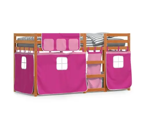 Narivoodi Kardinatega, Roosa, 75X190 cm Männipuit