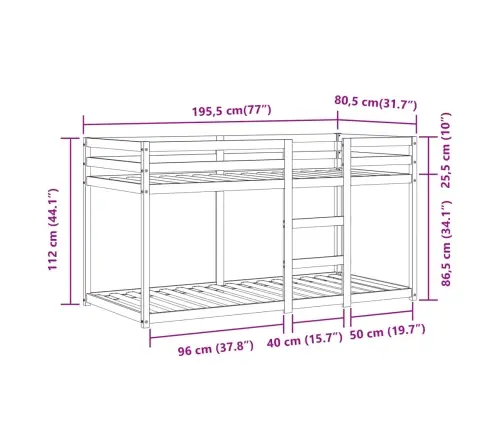 Narivoodi Kardinatega, Roosa, 75X190 cm Männipuit