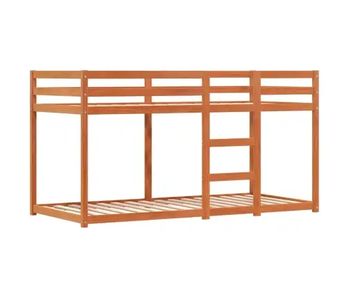 Bērnu Gulta Ar Aizkariem, Zila, 90X200 Cm, Priedes Masīvkoks Vidaxl