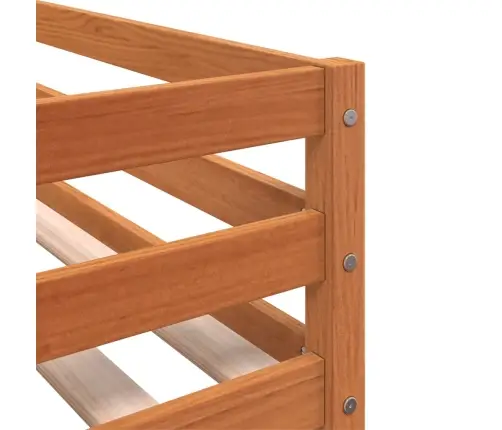 Bērnu Gulta Ar Aizkariem, Zila, 90X200 Cm, Priedes Masīvkoks Vidaxl