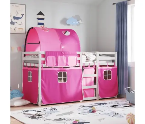 Narivoodi Kardinatega, Roosa, 80X200 cm Männipuit