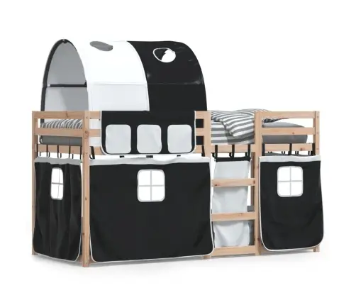 Narivoodi Kardinatega, Valge/Must, 75X190 cm Männipuit