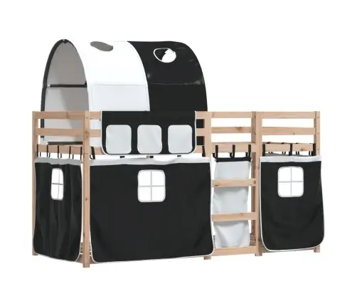 Narivoodi Kardinatega, Valge/Must, 75X190 cm Männipuit