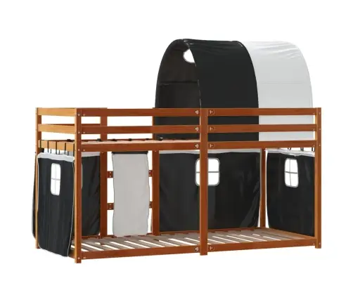 Narivoodi Kardinatega, Valge/Must, 75X190 cm Männipuit