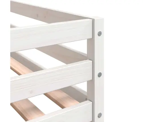 Gulta Ar Aizkariem, Melnbalta, 90X200 Cm, Priedes Masīvkoks Vidaxl