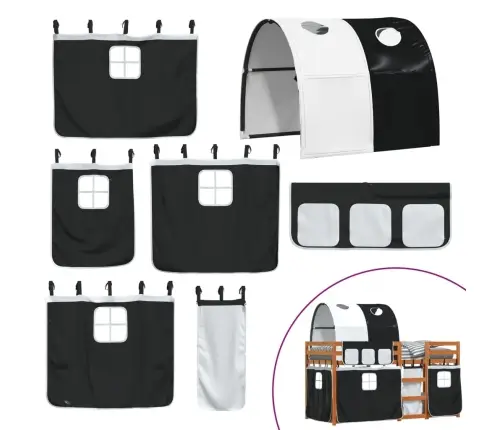 Narivoodi Kardinatega, Valge/Must, 90X200 cm Männipuit