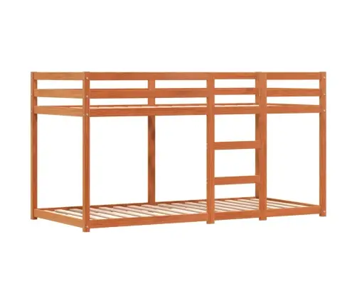 Gulta Ar Aizkariem, Melnbalta, 90X190 Cm, Priedes Masīvkoks Vidaxl