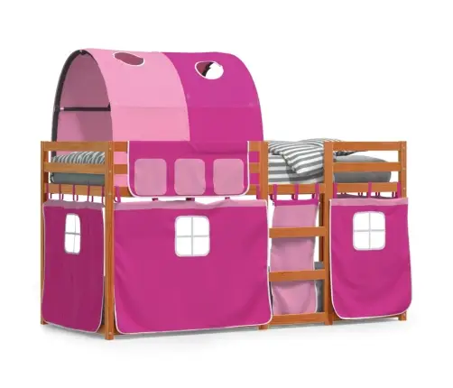 Narivoodi Kardinatega, Roosa, 90X190 cm Männipuit