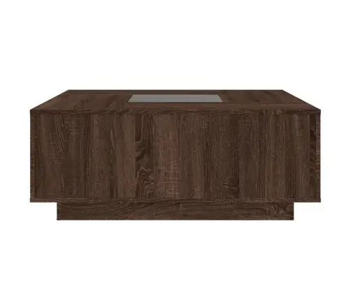 Kafijas Galdiņš Ar Led, Brūna Ozola , 100X100X40 Cm Vidaxl