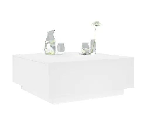 Kafijas Galdiņš, Balts, 100X100X40 Cm, Inženierijas Koks Vidaxl